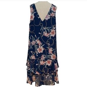 🌟HOST PICK🌟 Floral Sleeveless Dress - Blue and Pink - 2X